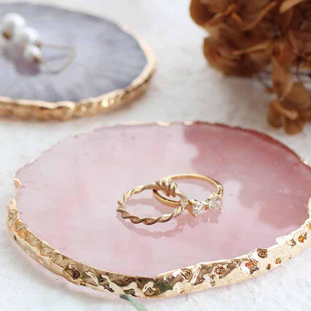 Quartz/Marble Jewelry Display Plate