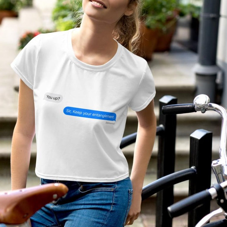 Just Keep it Sir- Cropped Tee