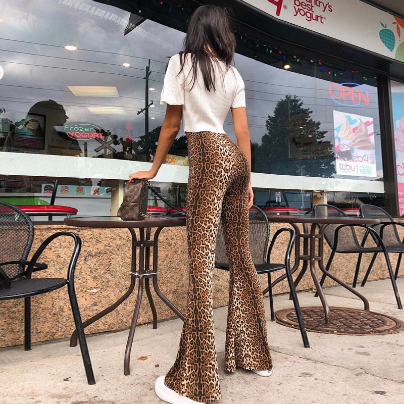 Jungle Flare Pants - Leopard/Cheetah & Tiger Print | HauteBriZCouture