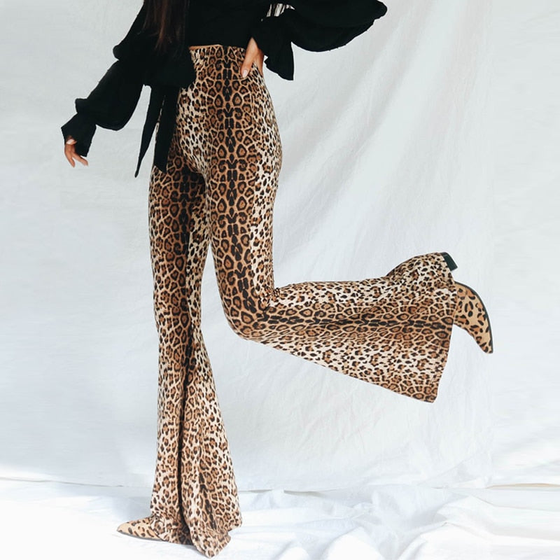 Jungle Flare Pants - Leopard/Cheetah & Tiger Print | HauteBriZCouture