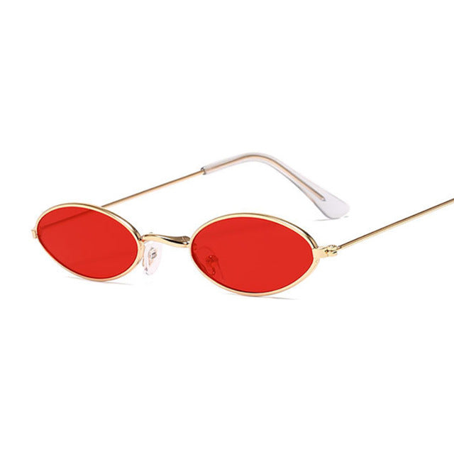 Retro Oval Shades - Red