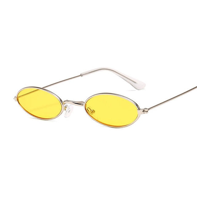 Retro Oval Shades - Yellow