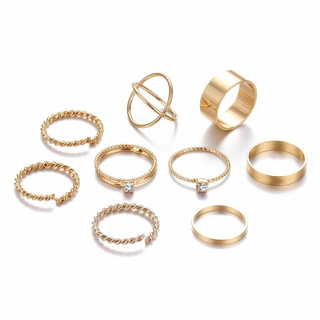 Dime Piece - Simple Midi Ring Set -