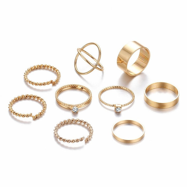 Dime Piece - Simple Midi Ring Set -