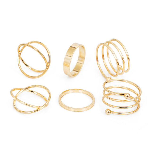 Sprung - Simple Midi Ring Set -