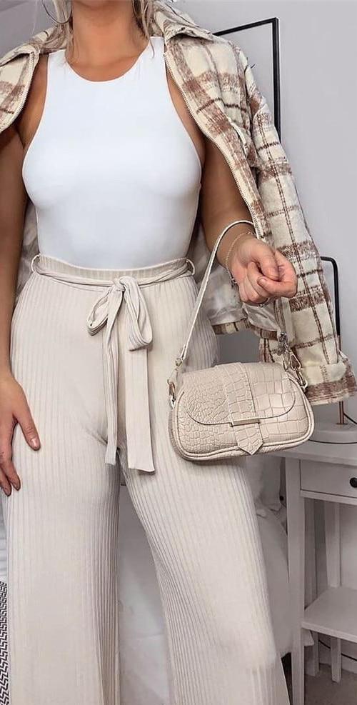 White Basic Chic Sleeveless Bodysuit