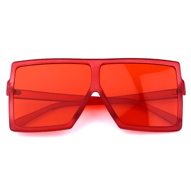 Nina - Oversized Flat Top Square Sunglasses