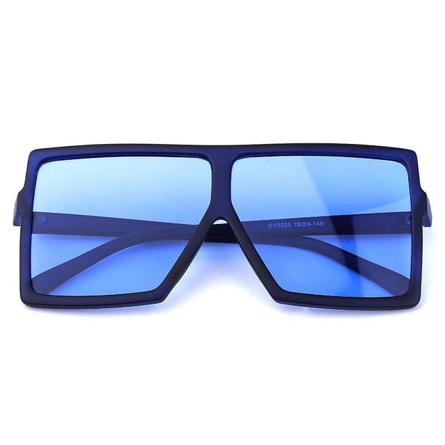 Nina - Oversized Flat Top Square Sunglasses