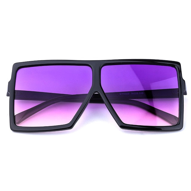 Nina - Oversized Flat Top Square Sunglasses
