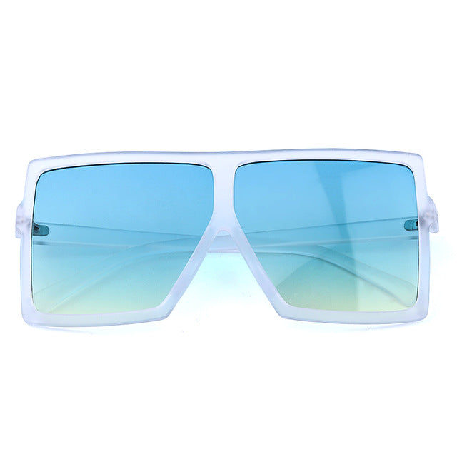 Nina - Oversized Flat Top Square Sunglasses