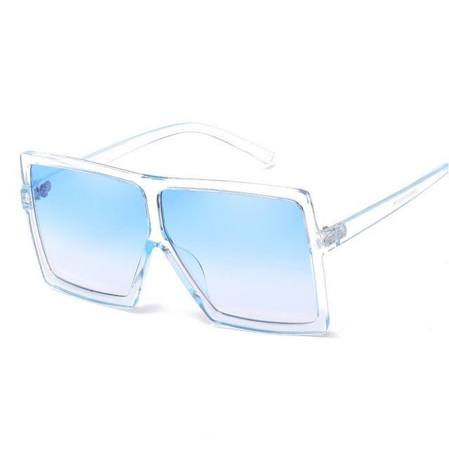 Nina - Oversized Flat Top Square Sunglasses