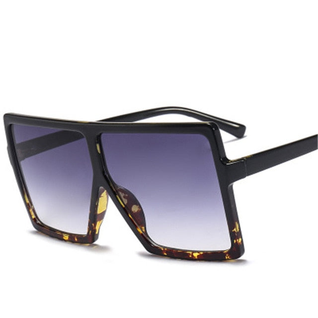 Nina - Oversized Flat Top Square Sunglasses