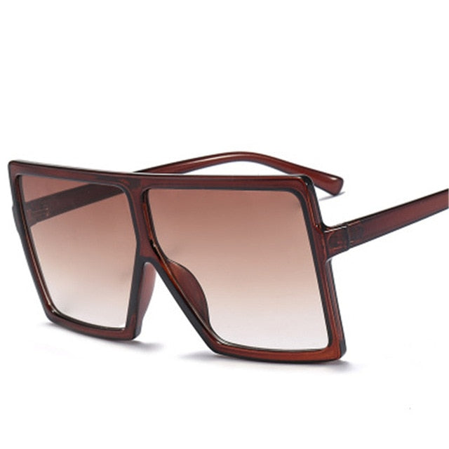 Nina - Oversized Flat Top Square Sunglasses