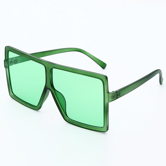 Nina - Oversized Flat Top Square Sunglasses
