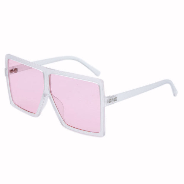 Nina - Oversized Flat Top Square Sunglasses