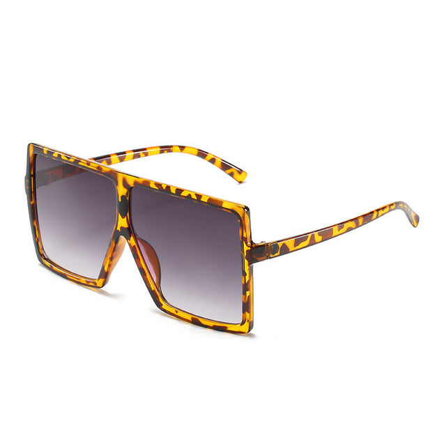 Nina - Oversized Flat Top Square Sunglasses