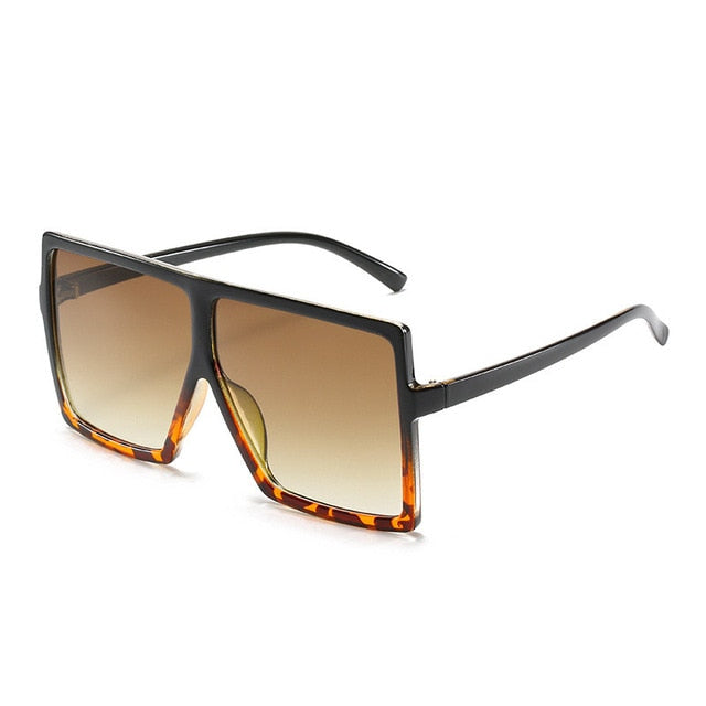Nina - Oversized Flat Top Square Sunglasses
