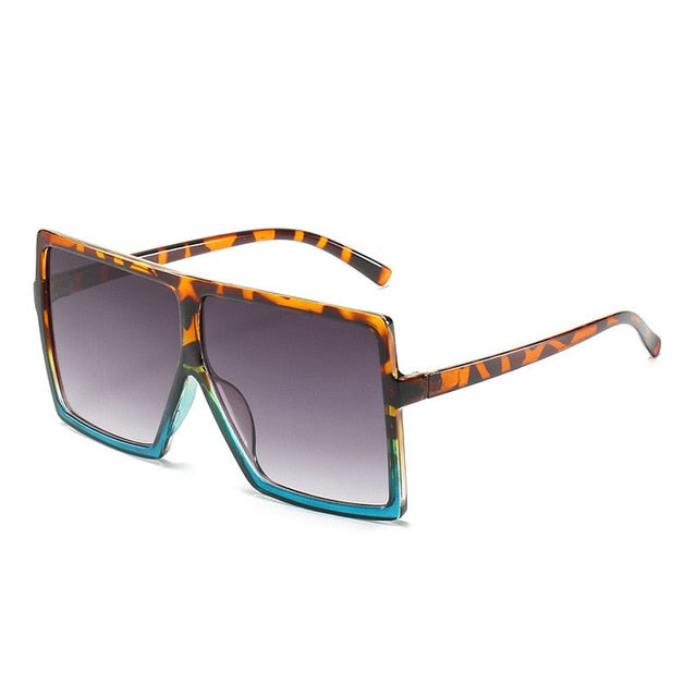 Nina - Oversized Flat Top Square Sunglasses