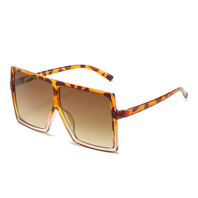 Nina - Oversized Flat Top Square Sunglasses