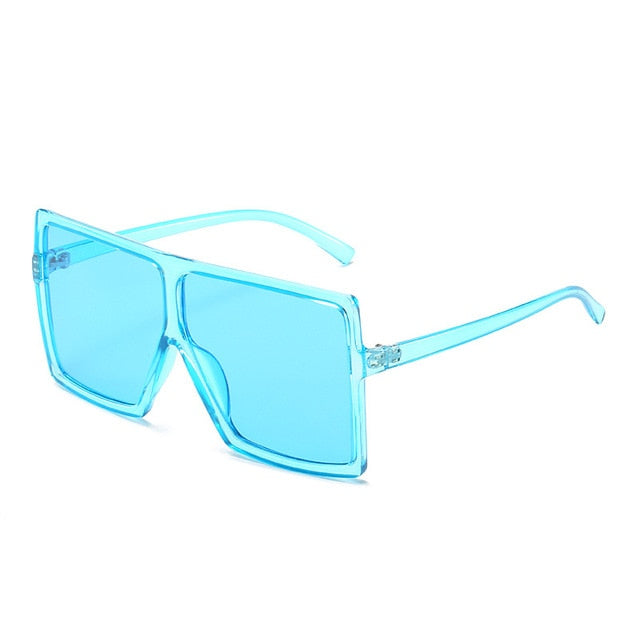 Nina - Oversized Flat Top Square Sunglasses