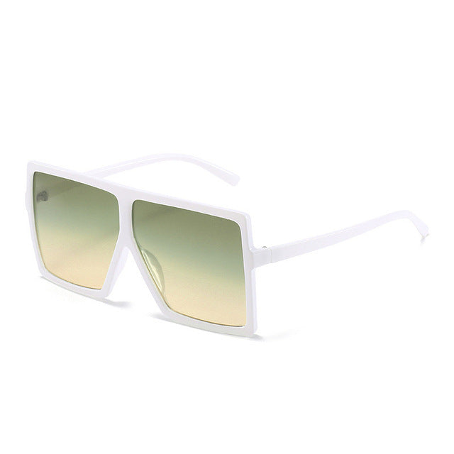 Nina - Oversized Flat Top Square Sunglasses