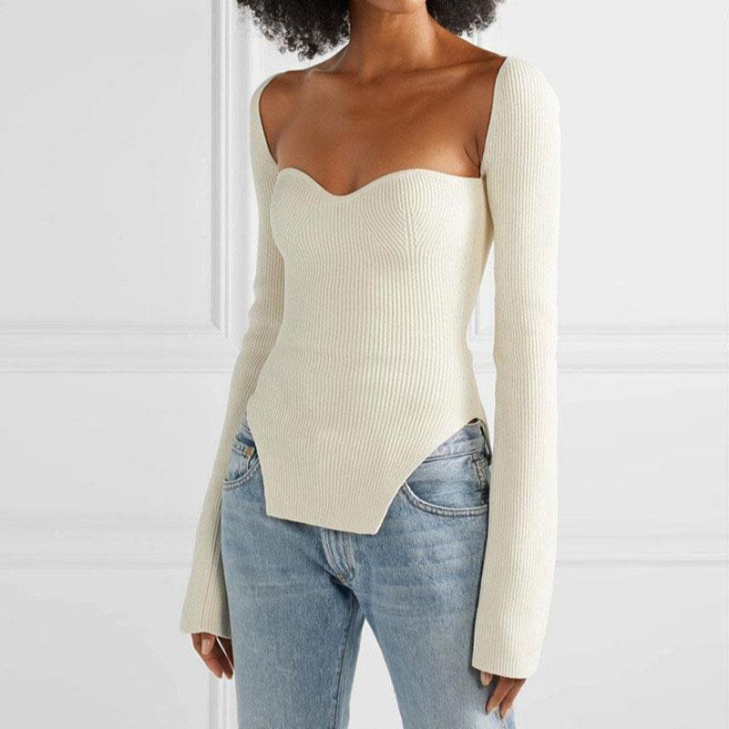 Darlyn- Cut Away Boat Neck Sweater